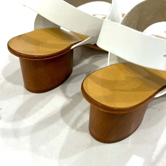 Rag & Bone City Heel Sandal In Bright White Size 7 NEW! - Picture 4 of 10